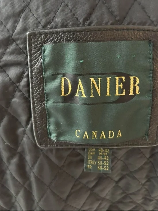 Danier Black Leather Zip-Front Jacket - Picture 8 of 9